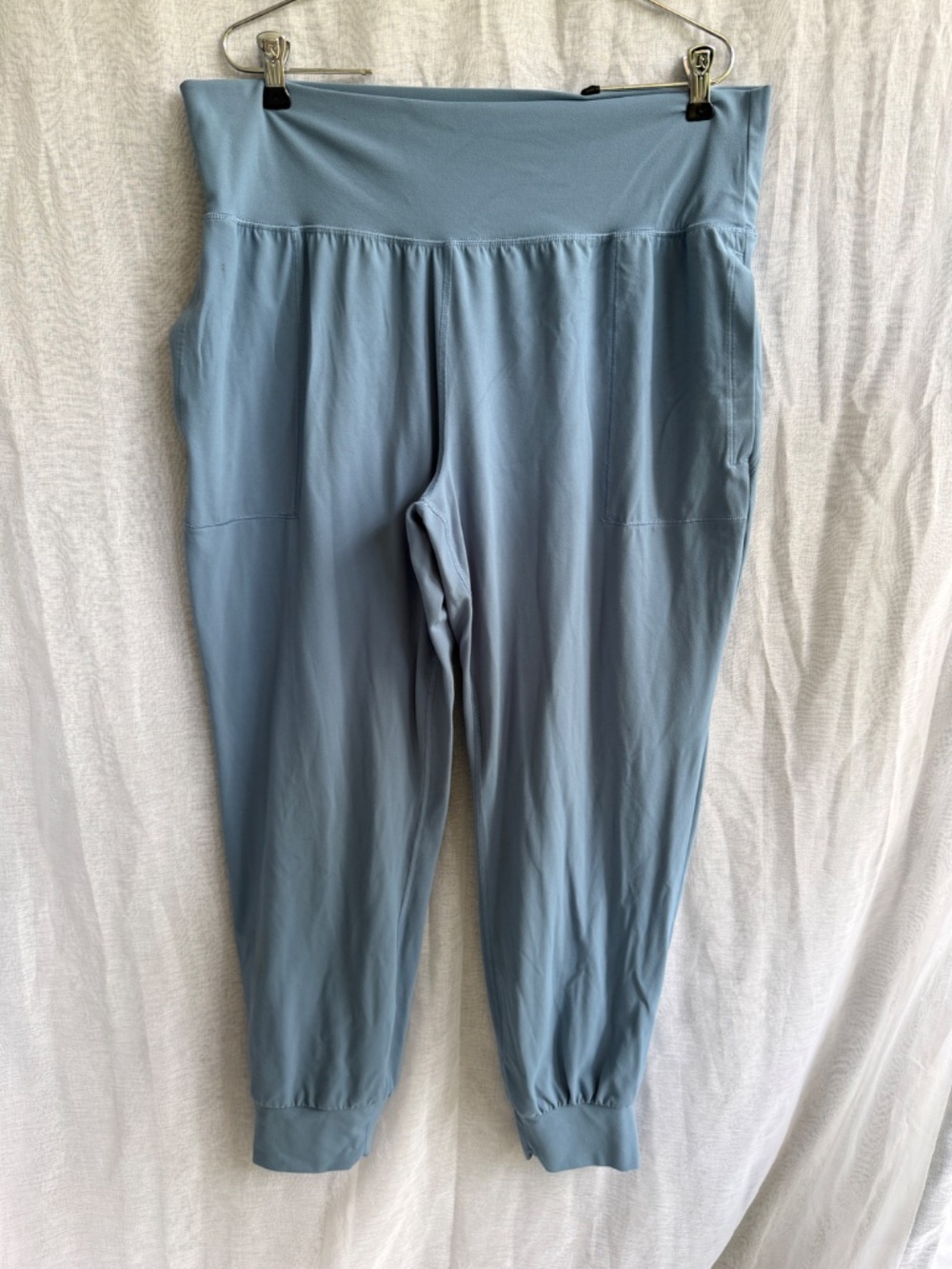Athleta Salutation High Rise Joggers | XL | Blue | Athleisure Lounge Travel Pant - Picture 3 of 9